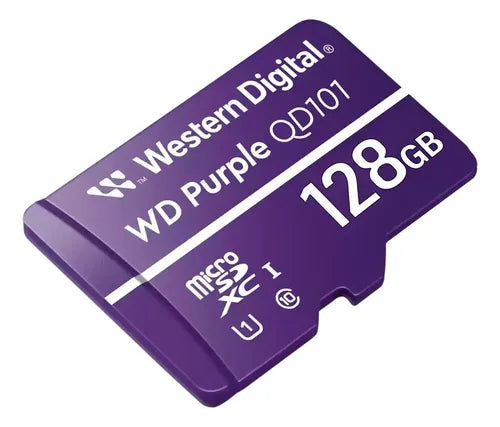 Tarjeta De Memoria Microsd 128gb Wd Purple Sdxc Clase 10 4k