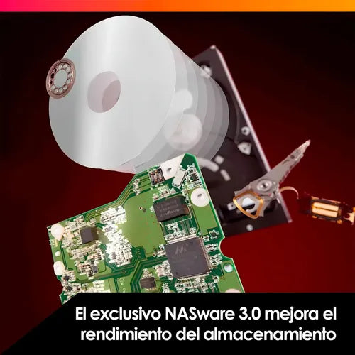 Disco Duro Interno Wd Red Plus 2tb 5400 Rpm Nas / Dvr / Nvr Rojo