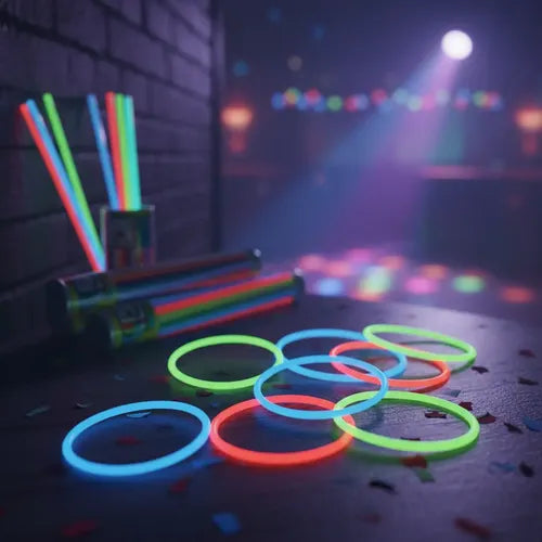 100 Pulseras Fluor Fiestas Neon Tik Tok Decoracion Brillante Varios