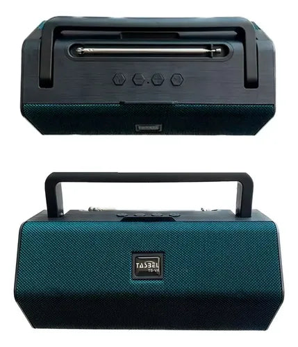 Parlante Potente Con Soporte Función Bluetooth Ts-v6 Verde Oscuro