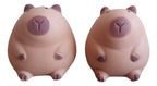 Pack De 6 Squishy Anti-estrés De Capybara De 9cm Marrón