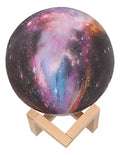 Lámpara Galaxia 3d 18cm Touch Recargable / Exc Centros Mesas Madera Galaxia