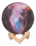 Lámpara Galaxia 3d 18cm Touch Recargable / Exc Centros Mesas Madera Galaxia