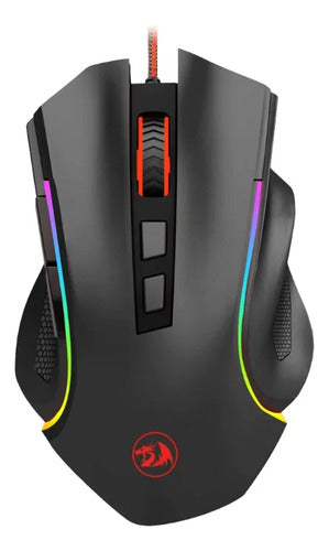Mouse Gamer Redragon Griffin M607 600-7.200 Dpi 7 Botones Negro