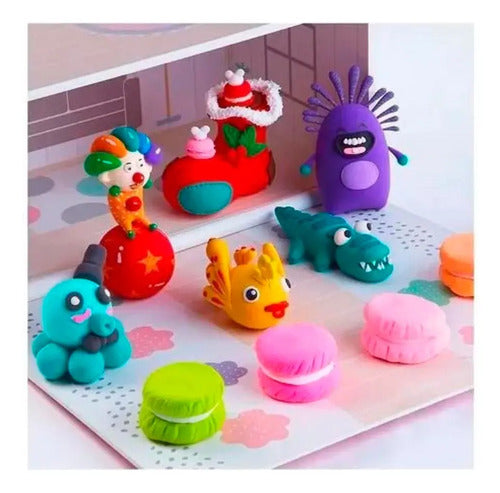 48 Arcillas Plastilina Magica De Colores Moldeable Suave Surtido