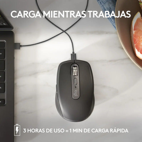 Ratón Inalámbrico Logitech Mx Anywhere 3s Graphite Grafito