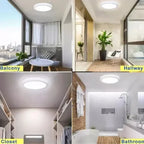 Panel Led Foco Blanco Frío 28cm Sobrepuesto Redondo 24w Blanco