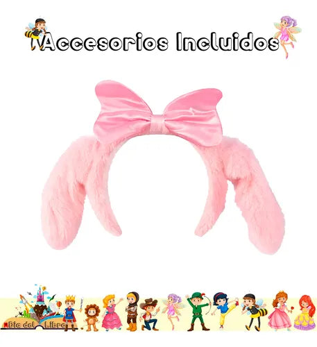 Trajes Disfraces Cuentos Infantiles Dia Del Libro Halloween Conejito Rosado