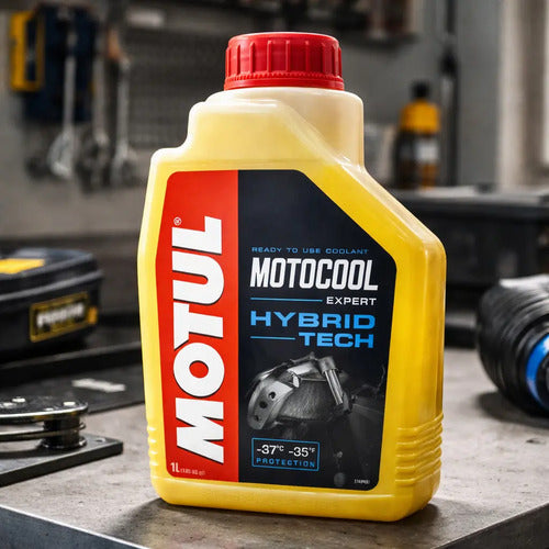 Refrigerante Motocool Expert 1l Motul Hybrid Tech  Amarillo