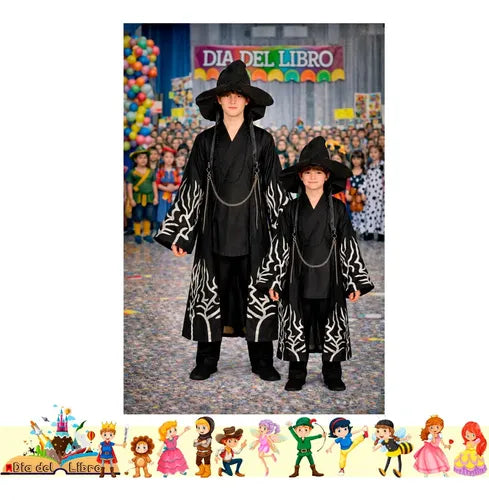 Disfraz Traje Saja Boys Guererras K Pop Huntrix Halloween Negro