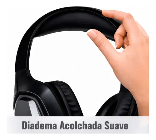 Audifonos Alambricos Hp H220 Gaming Jack 3.5mm Microfono Led Negro