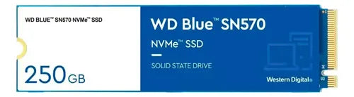 Disco Solido Ssd Interno Wdblue Sn570 250gb M.2 2280 Pcie3.0 Azul