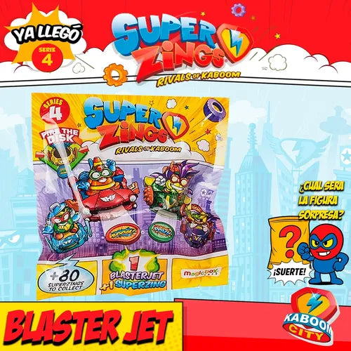 1 Sobre Blasterjet Superzings Serie 4 Original Coleccion