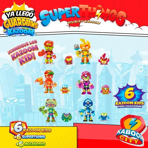 Superthings Guardians Of Kazoom 6 Kid +6 Superthing +6 Accs