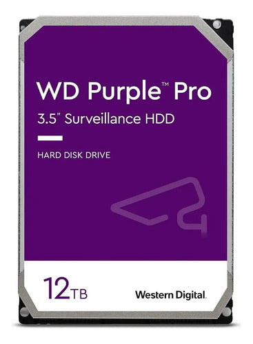 Disco Hdd Interno Western Digital Purple Pro 12tb Vigilancia Púrpura