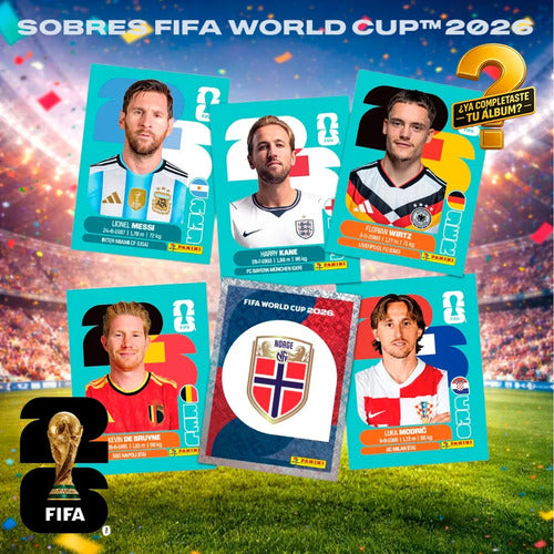 Pack Album Gold Tapa Dura + 90 Sobres Fifa World Cup 2026