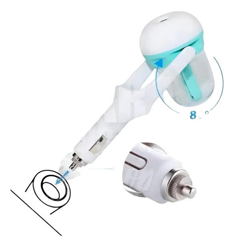 Difusor De Aroma Para Auto Humificador Con Colores Full Blanco