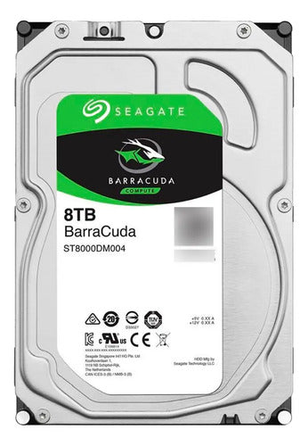 Disco Duro Interno Seagate Barracuda 8tb Pc / Dvr Vigilancia Plateado