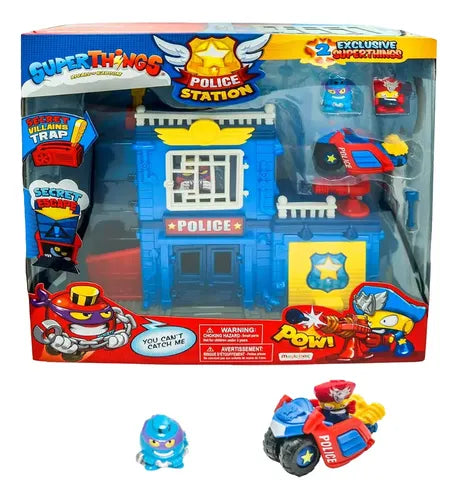 Superzings Estacion De Policia Vehiculo + 2 Figuras Original