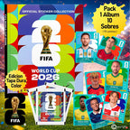 Pack Album Tapa Dura + 10 Sobres Fifa World Cup 2026 Panini