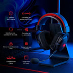 Audifonos Gamer Inalambricos Redragon Zeus Pro H510-pro 53mm Negro