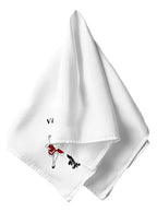 Pañuelo Cueca Estampado Fiestas Patrias Y Danzas Pareja Blanco Pareja Bailando