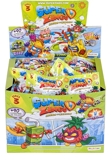 Pack 10 Sobres Twopack (villano + Heroe) Superzings Serie 3