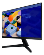 Monitor Samsung S31c Lcd Plano 24 Pulgadas 75hz Ips Negro