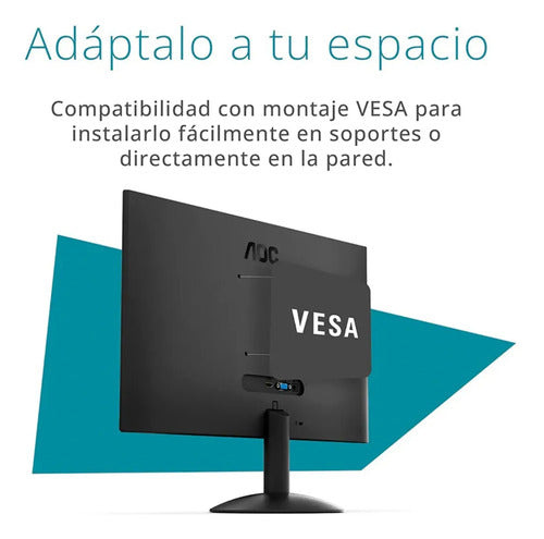 Monitor Aoc 22in Fhd Ips 120hz 1ms Vesa Adaptivesync Hdmi Negro