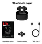 Audifonos Inalambricos Blik Air500 Tws 30hrs Bt 5.4 Enc Ipx4 Negro