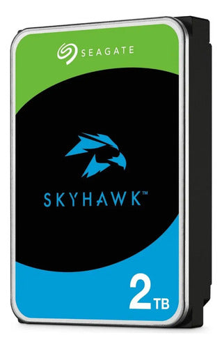 Disco Duro Interno Seagate Skyhawk 2tb Pc/dvr/nvr Vigilancia Negro
