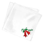 Pack 12 Pañuelo Baile Cueca Bordado Fiestas Patrias Y Danzas Blanco Liso