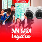 Camara De Seguridad Analoga Domo Hikvision Colorvu 2mp 2.8mm Blanco