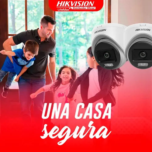 Camara De Seguridad Analoga Domo Hikvision Colorvu 2mp 2.8mm Blanco