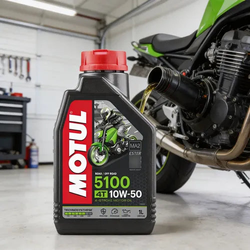 Aceite Para Motor Motul 5100 10w-50 1l Aceite Motos Sintetic