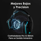 Audifonos Gamer Logitech G935 Rgb Dts 7.1 Multiplataforma Negro/azul