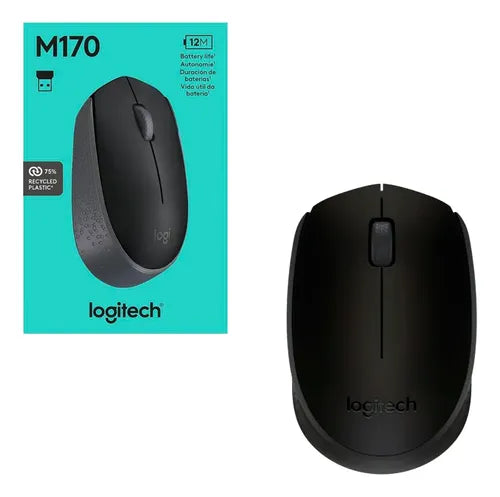 Mouse Inalambrico Logitech M170 Banda 2.4ghz Sensor 1000dpi Negro