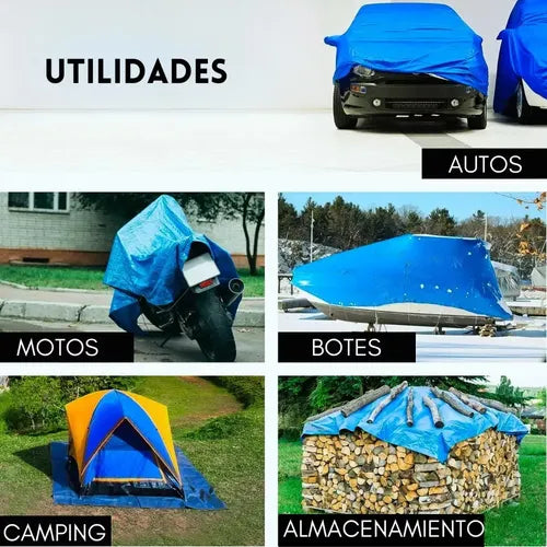 Carpa Lona Cobertor Multiuso Funda Impermeable 3x4 Metros