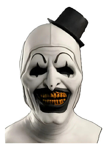 Mascara Latex Payaso Terrifier Halloween Blanco Terrifier