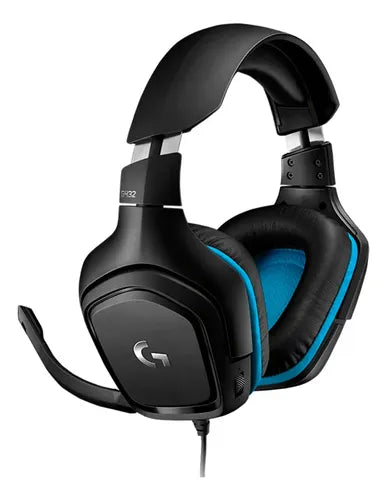 Audifono Gamer Logitech Alambrico G432 7.1 Surround Microfno Negro
