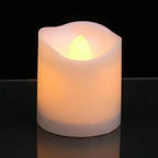 Pack 24 Velas Té Led Pilas Efecto Fijo Llama Boda Decoracion Amarillo Velas