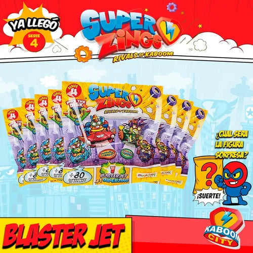 10 Sobres Blasterjet Superzings Serie 4 Original Coleccion