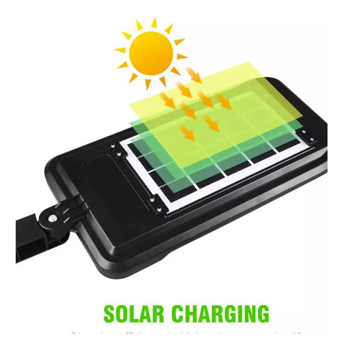 Pack 4 Focos Farol Solar Led Con Sensor De Movimiento Negro Blanco