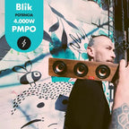 Parlante Bluetooth Blik Rockwood Café Madera
