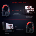 Audifonos Gamer Redragon Ares H120 Rgb Jack 3.5mm Microfono Negro