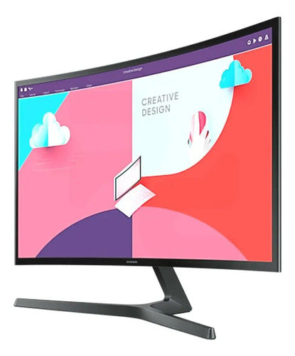 Monitor Samsung 24 Curvo Fhd 75hz Freesync Ls24c366ealxzs Negro