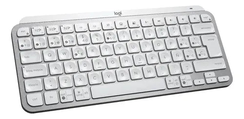 Teclado Logitech Mx Keys Mini Inalambrico Recargable Usb-c Gris Pálido Español