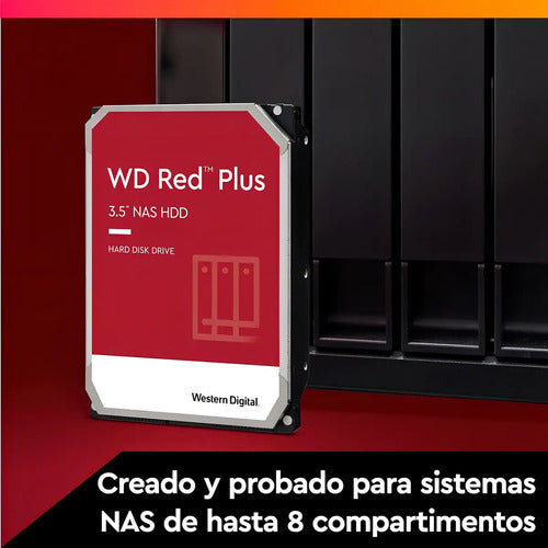 Disco Duro Interno 6tb Red Plus Nas 3.5 Sata 180 Mb/s Western Digital