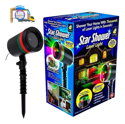 Proyector Casa Jardin Laser Navidad Fiesta Luces Exterior