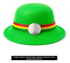 Sombrero Gorro Nortino Para Niños/as Fiestas Patrias Danzas Color Verde Diseño De La Tela Lisa Talla Estandar Liso